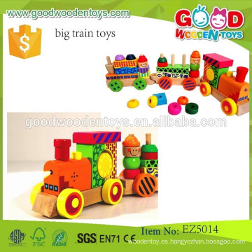 Promoción Colorido Vehículo Tren De Juguete De Madera De Educativos Grandes Tren J